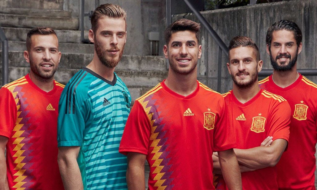 spain national soccer team jersey